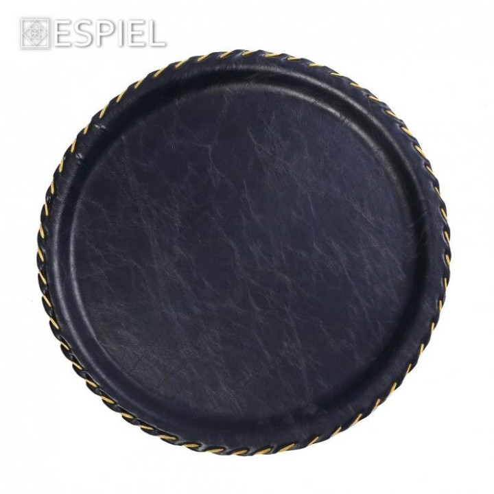 ΜΠΛΕ NAVY ΔΙΣΚΟΣ ΔΕΡΜΑΤΙΝΟΣ ΣΤΡΟΓΓΥΛΟΣ 33ΕΚ - LTB33K8-1ESPIEL