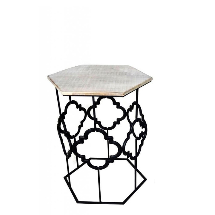 ΤΡΑΠΕΖΑΚΙΑ ΣΕΤ 2 ΜΕΤΑΛΛΙΚΟ ΜΑΥΡΟ ΜΕ ΞΥΛΙΝΗ ΕΠΙΦΑΝΕΙΑ 52-ΕΚ -