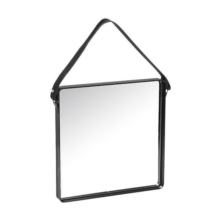 Καθρέπτης Τοίχου με Μαύρο Μεταλλικό Πλαίσιο 30x30cm - ESPIEL