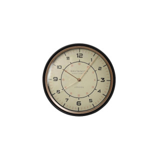 Ρολόι Τοίχου Πλαστικό Μαύρο 29.3cm - ESPIEL ROL610