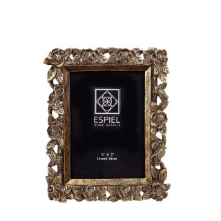 ΚΟΡΝΙΖΑ ΠΟΛΥΡΕΖΙΝΗΣ ΧΡΥΣΗ 10x15 - ESPIEL ZEK333