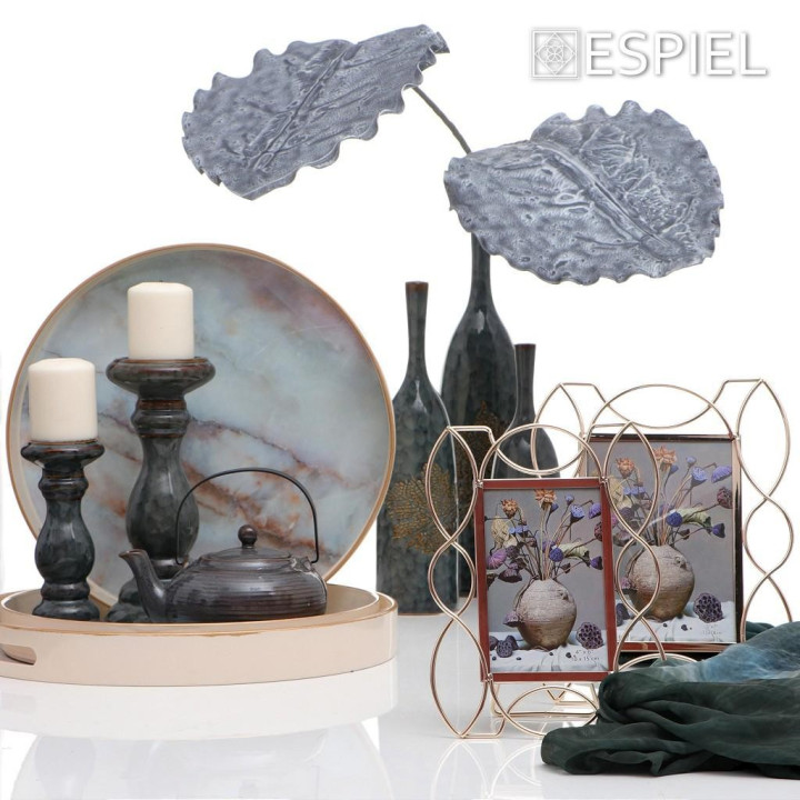 Διακοσμητικό Λουλούδι μαύρο 92 cm Espiel LOL750K6