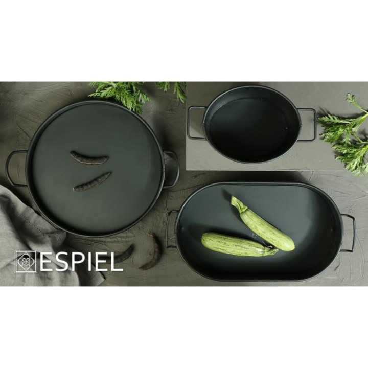 ΔΙΣΚΟΣ ΣΤΡΟΓΓΥΛΟΣ ΜΕΤΑΛΛΙΚΟΣ ΜΕ ΛΑΒΕΣ ΜΑΥΡΟ TEM101 - ESPIEL