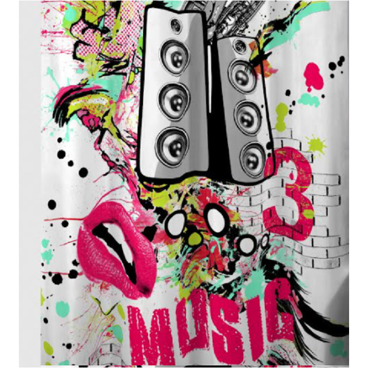 ΚΟΥΡΤΙΝΑ ΜΕ ΤΡΟΥΚΣ MUSIC 3 (180X260)