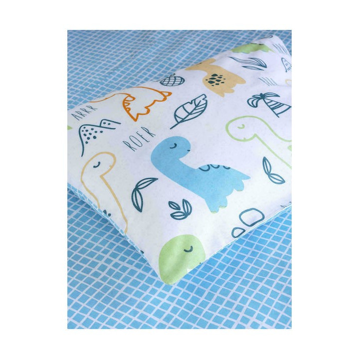 Σετ Βρεφικά Σεντόνια Κούνιας Βαμβακερά Dino Roer 3τμχ 120x160εκ.