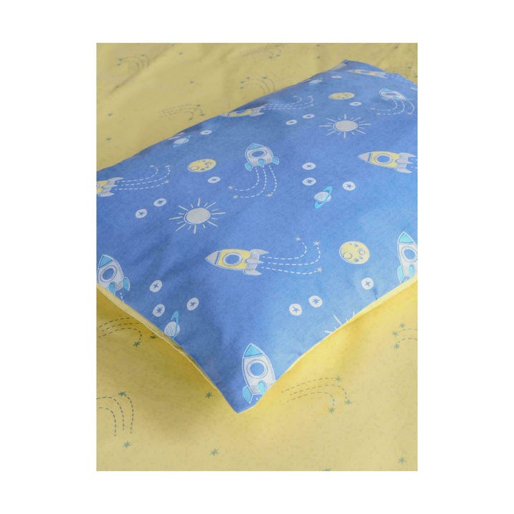 Kocoon Σετ Βρεφικά Σεντόνια Κούνιας Βαμβακερά Zeppelin Μπλε