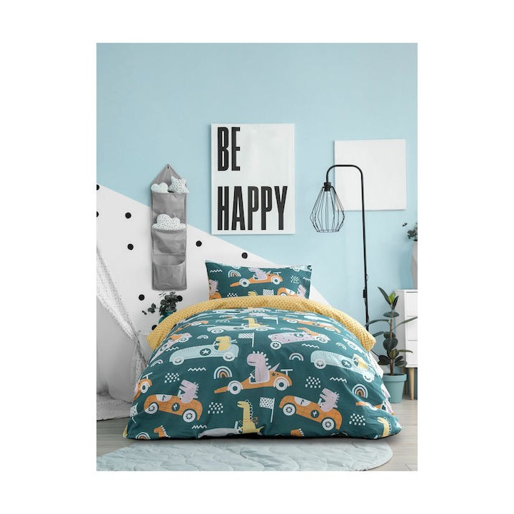 Σετ Σεντόνια Μονά (160Χ260 ) Dino Race Kocoon