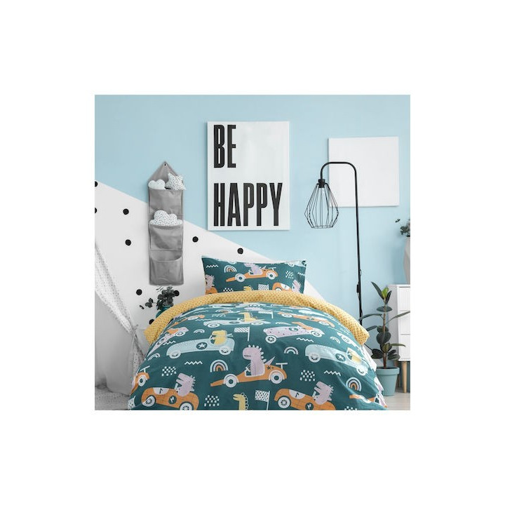 Σετ Σεντόνια Μονά (160Χ260 ) Dino Race Kocoon