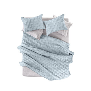 ΣΕΤ 2ΤΕΜ ΚΟΥΒΕΡΛΙ DIAMANTE LIGHT PETROL 160X240 Guy Laroche