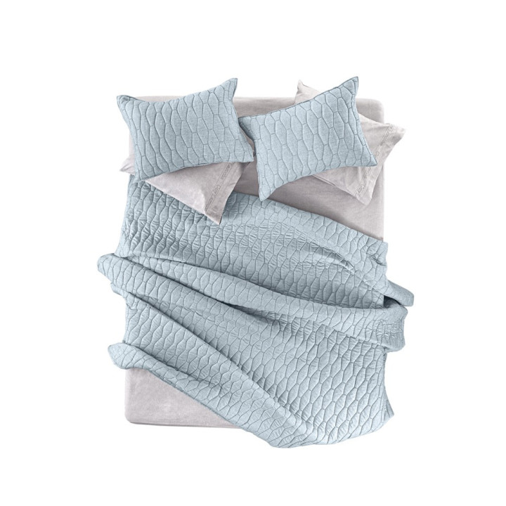 ΣΕΤ 2ΤΕΜ ΚΟΥΒΕΡΛΙ DIAMANTE LIGHT PETROL 160X240 Guy Laroche