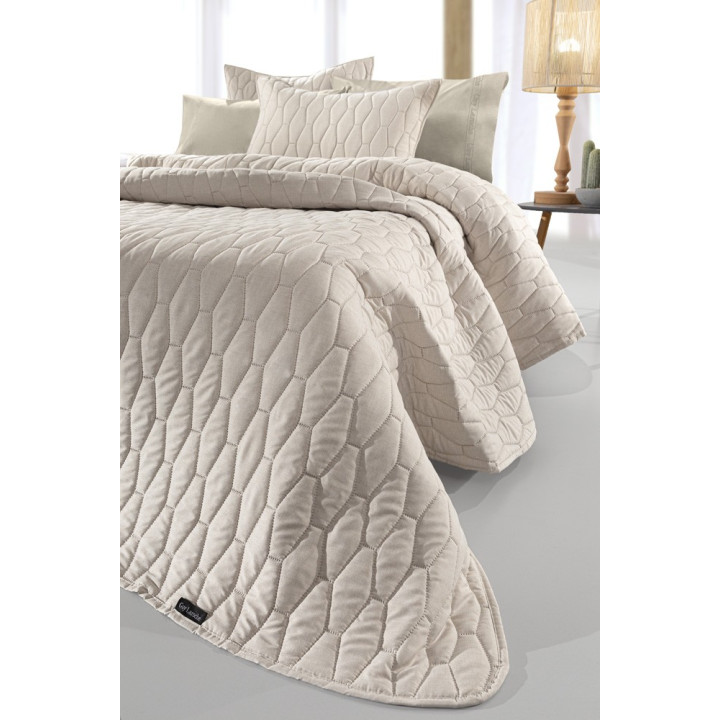 ΣΕΤ 2ΤΕΜ ΚΟΥΒΕΡΛΙ DIAMANTE CREAM 160X240 Guy Laroche