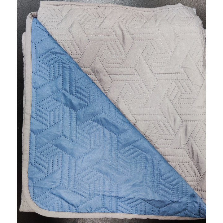 ΚΟΥΒΕΡΛΙ ΥΠΕΡΔΙΠΛΟ 240x260 GEO DARK GRAY BLUE