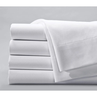 Σεντόνι percale ( 200tc) Mονό λευκό 100% βαμβάκι Πάτμος 160Χ270