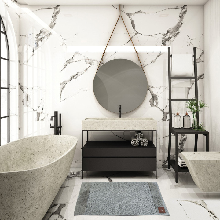 ΤΑΠΕΤΟ ΜΠΑΝΙΟΥ ΓΚΡΙ 2587 50Χ80 GREENWICH POLO CLUB