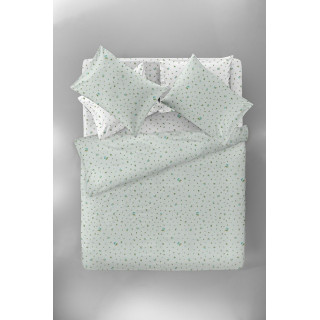 ΠΑΠΛΩΜΑΤΟΘΗΚΗ ΥΠΕΡΔΙΠΛΗ RAFFIA AQUA 225X245 ΣΕΤ 3ΤΜΧ. SAIT CLAIR