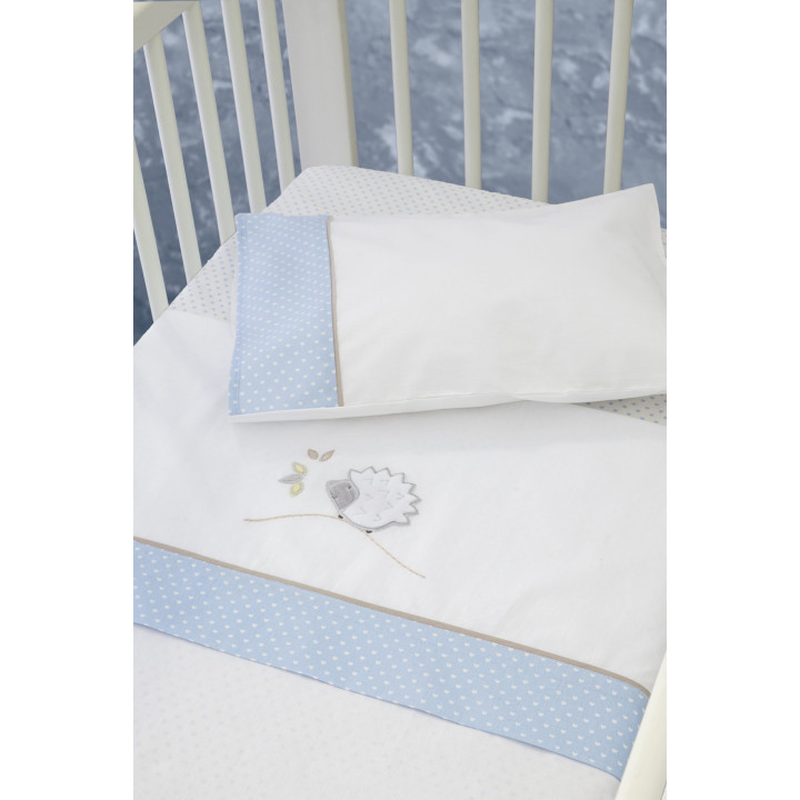 Σετ Σεντόνια Κούνιας με Λάστιχο - Hedgehog