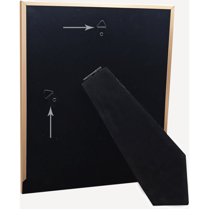 Μεταλλική Κορνίζα χρυσή ματ σφυρήλατη Για Φωτογραφία 15x20 Εκ.