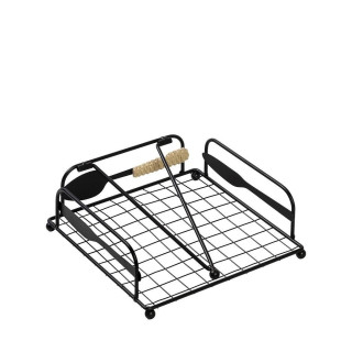 ΧΑΡΤΟΠΕΤΣΕΤΟΘΗΚΗ ΜΕΤΑΛΛΙΚΗ ΜΑΥΡΗ 18x18ΕΚ GOR105K4 - ESPIEL GOR105K4