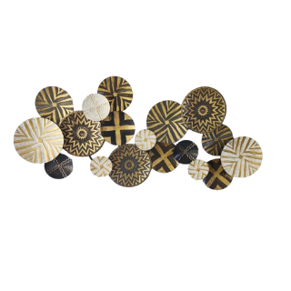 Αγοράστε Μεταλλικό διακοσμητικό τοίχου circles 155Χ70 ITEM15309 της εταιρείας PROTASI HOME |