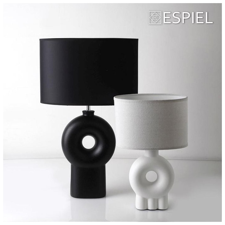 ESPIEL ΛΑΜΠΑΤΕΡ ΕΠΙΤΡΑΠEZIO ΜΑΥΡΟ ΚΕΡΑΜIKO. 60,5ΕΚ