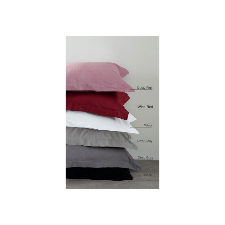 Μαξιλαροθήκες Oxford Superior Satin - wine red