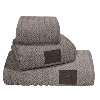 3068 ΣΕΤ ΠΕΤΣΕΤΕΣ 3 ΤΕΜΑΧΙΩΝ σπαγγί σκούρο GREENWICH POLO CLUB