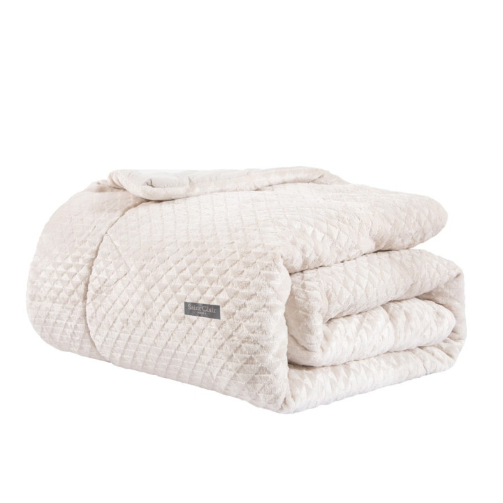 ΚΟΥΒΕΡΤΑ ΠΑΠΛΩΜΑ BAROQUE IVORY 220X240 SAINT CLAIR Paris