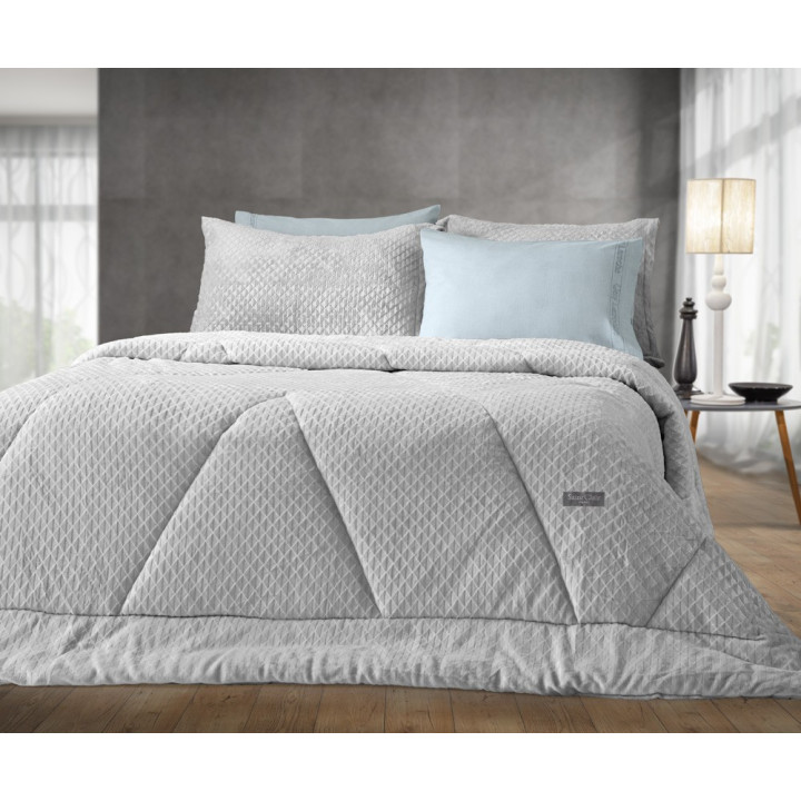 ΚΟΥΒΕΡΤΑ ΠΑΠΛΩΜΑ BAROQUE SILVER 220X240 SAINT CLAIR Paris