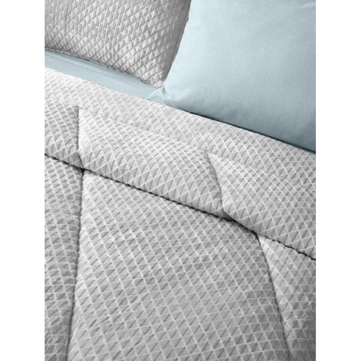 ΚΟΥΒΕΡΤΑ ΠΑΠΛΩΜΑ BAROQUE SILVER 220X240 SAINT CLAIR Paris