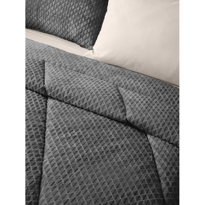 ΚΟΥΒΕΡΤΑ ΠΑΠΛΩΜΑ BAROQUE CARBON 220X240 SAINT CLAIR Paris