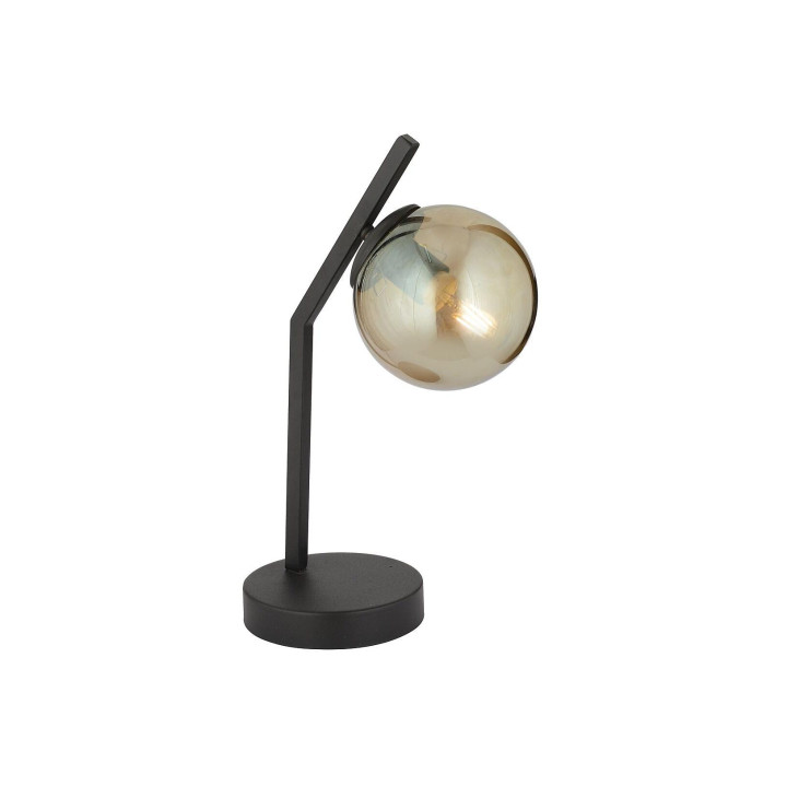 Φωτιστικό Επιτραπέζιο FER Μαύρο/Μελί Μέταλλο/Γυαλί 14x43cm