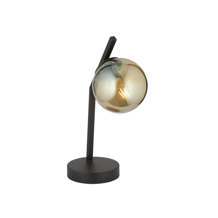 Φωτιστικό Επιτραπέζιο FER Μαύρο/Μελί Μέταλλο/Γυαλί 14x43cm