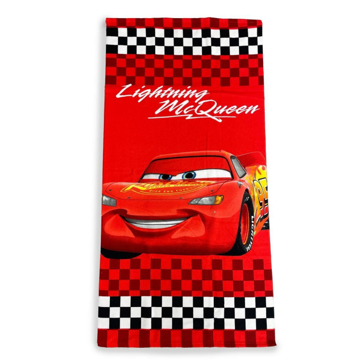 Πετσέτα Θαλάσσης Quick Dry Disney Home Cars 21 70X140 Red 100%