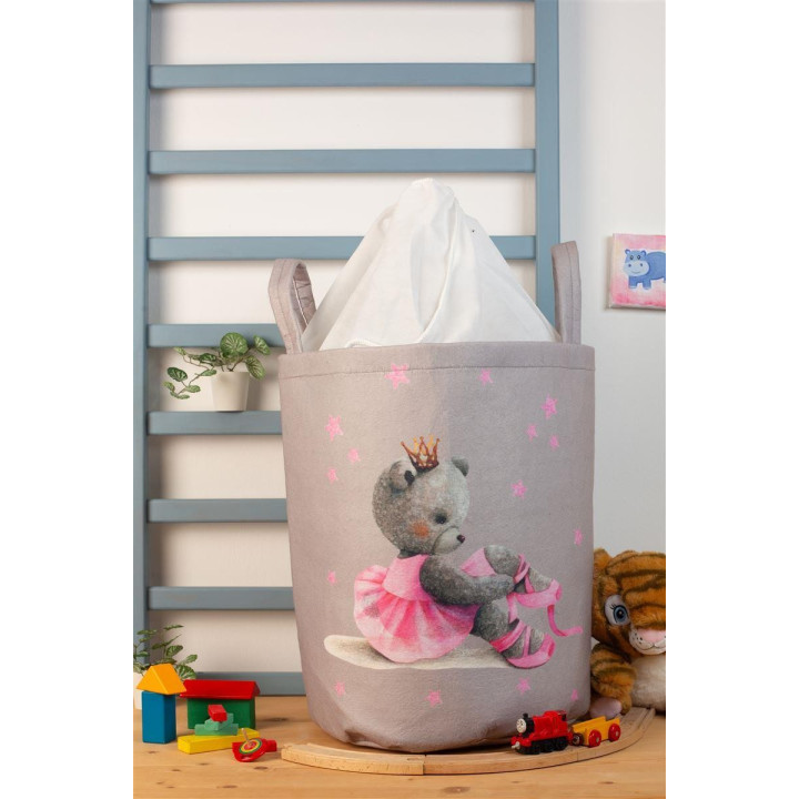 Παιδικό Καλάθι Αποθήκευσης Ballerina 105 50X30X45 cm Γκρι