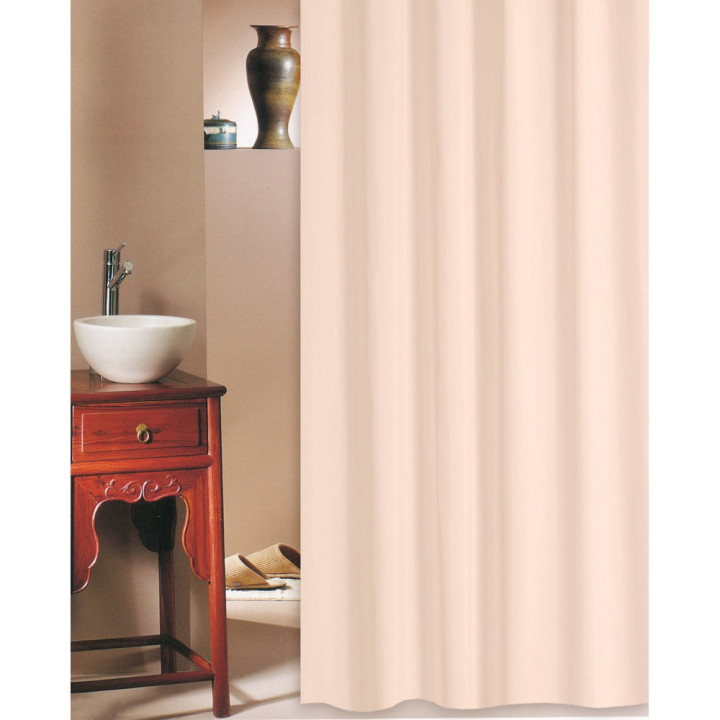 Κουρτίνα Μπάνιου Π 180Χ200 Υ Υφασμάτινη SOLID εκρού