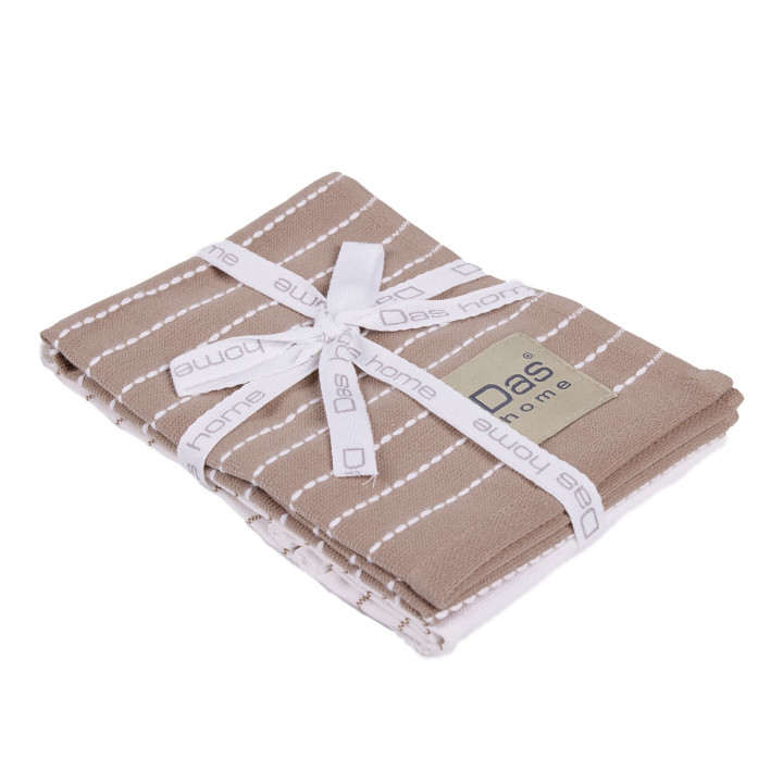 0825 ΣΕΤ ΠΟΤΗΡΟΠΑΝΑ TAUPE, WHITE 2ΤΜΧ 30Χ50