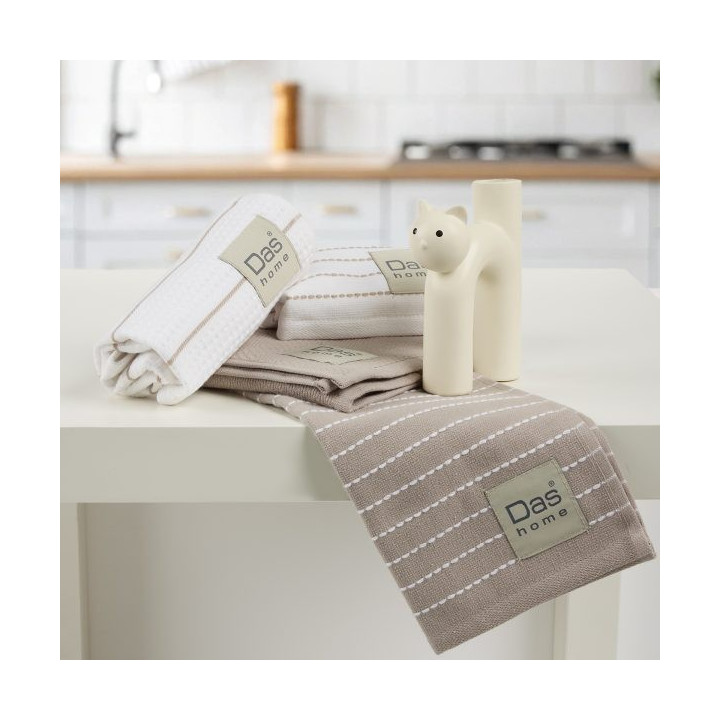 0825 ΣΕΤ ΠΟΤΗΡΟΠΑΝΑ TAUPE, WHITE 2ΤΜΧ 30Χ50