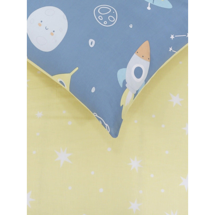 Σετ Σεντόνια Μονά με Λάστιχο - Space