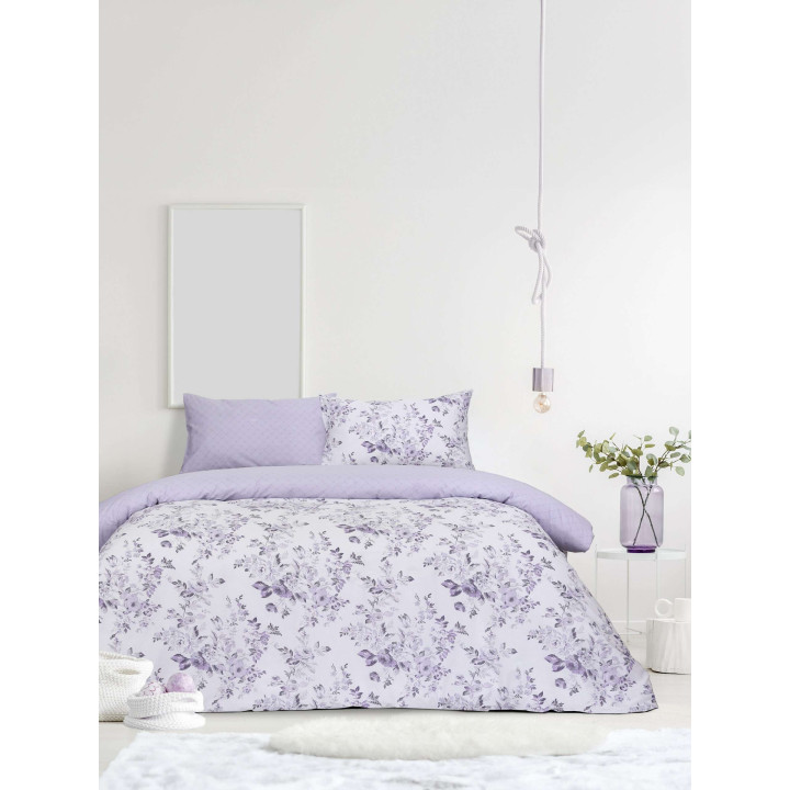 Σετ Σεντόνια Υπέρδιπλα με Λάστιχο 160χ200+32 - Garden View