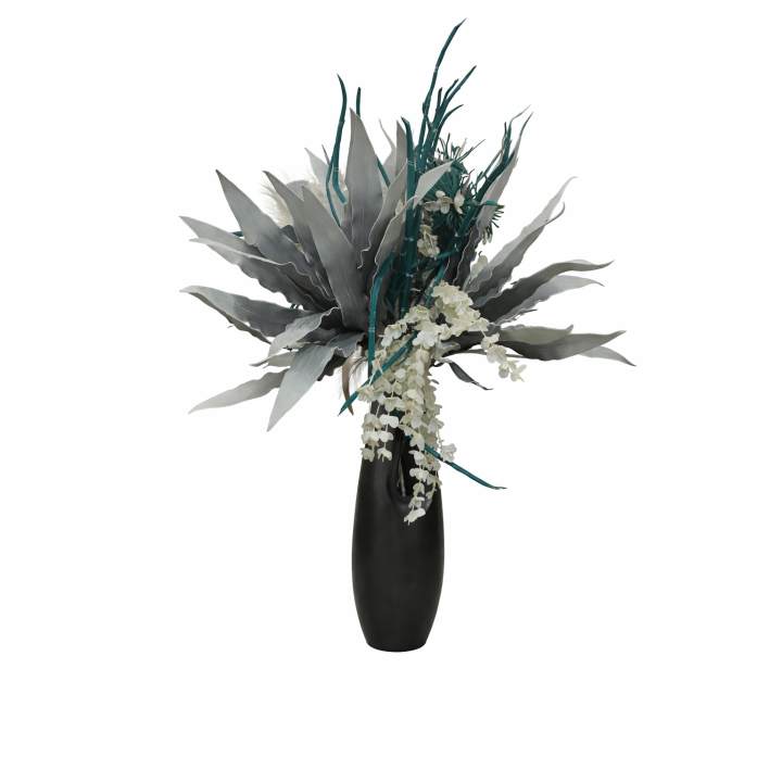 Διακοσμητικό Βάζο DEP136 15x15x31cm Grey Espiel