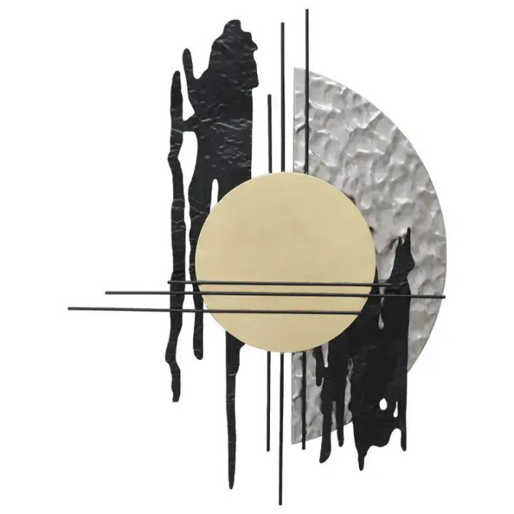 Marhome Διακοσμητικό Τοίχου από Μέταλλο 100.3x6.4x71.8cm