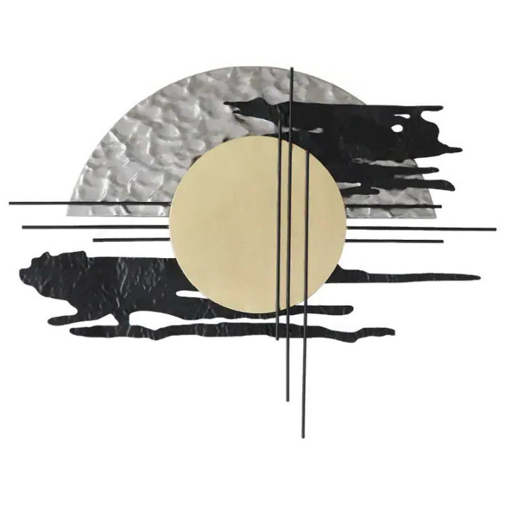 Marhome Διακοσμητικό Τοίχου από Μέταλλο 100.3x6.4x71.8cm