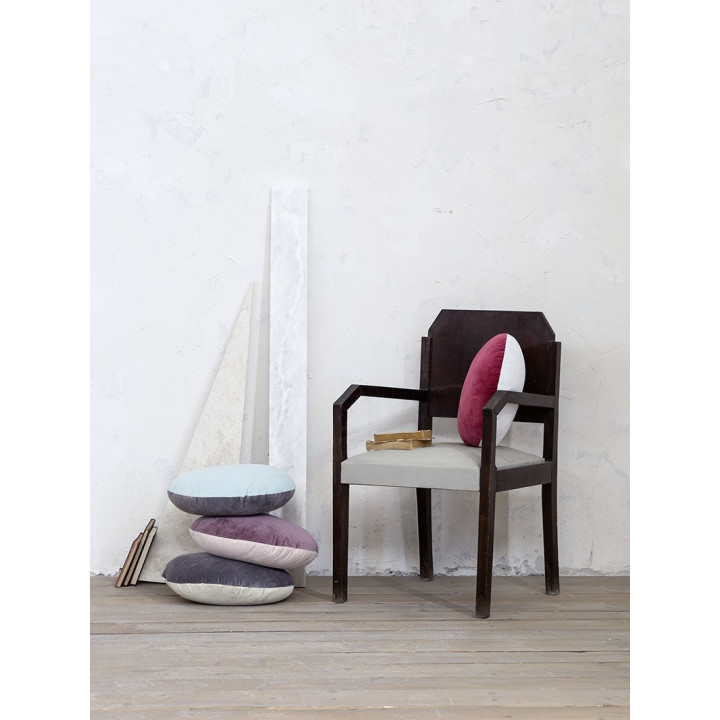 Διακοσμητικό Μαξιλάρι Φ.45 - Velvety Red/Light Gray