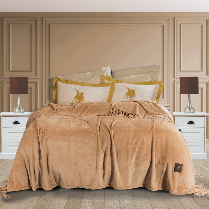 2429 GPC POLO ΚΟΥΒΕΡΤΑ FLEECE ΜΕ ΚΡΟΣΣΙΑ ΥΠΕΡΔΙΠΛH