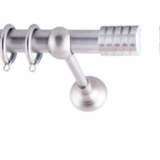 ΚΟΥΡΤΙΝΟΒΕΡΓΑ BAR FRANS Φ25 ΝΙΚΕΛ ΜΑΤ ΜΕ ΝΙΚΕΛ ΜΑΤ ΕΞΑΡΤΗΜΑΤΑ