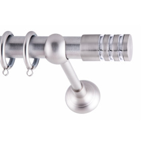 ΚΟΥΡΤΙΝΟΞΥΛΟ BETTA FRANS Φ25 ΝΙΚΕΛ ΜΑΤ ΜΕ ΝΙΚΕΛ ΜΑΤ ΕΞΑΡΤΗΜΑΤΑ