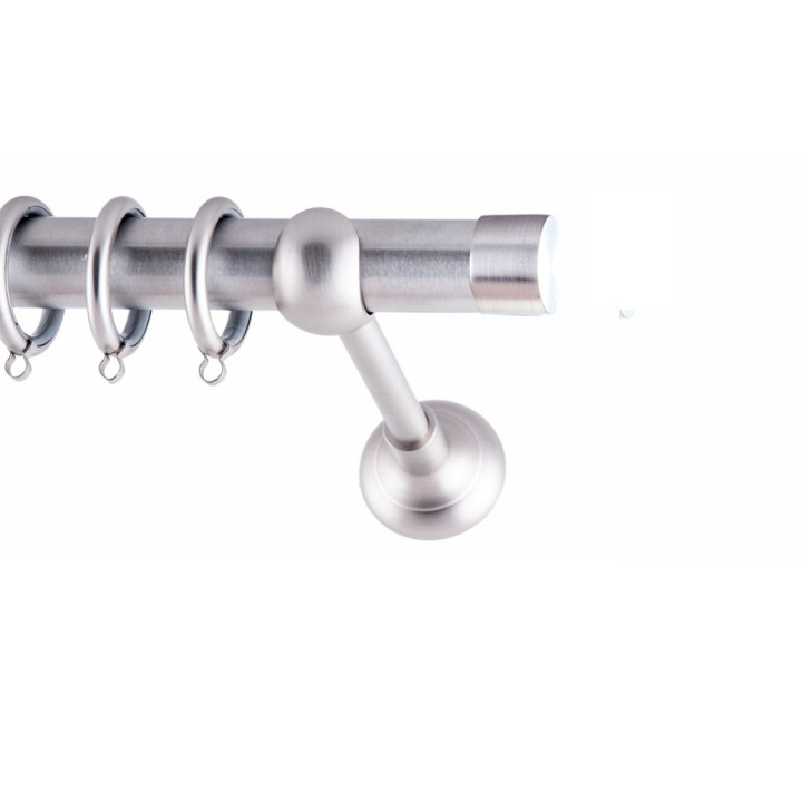 ΚΟΥΡΤΙΝΟΞΥΛΟ TAPA FRANS Φ25 ΝΙΚΕΛ ΜΑΤ ΜΕ ΝΙΚΕΛ ΜΑΤ ΕΞΑΡΤΗΜΑΤΑ