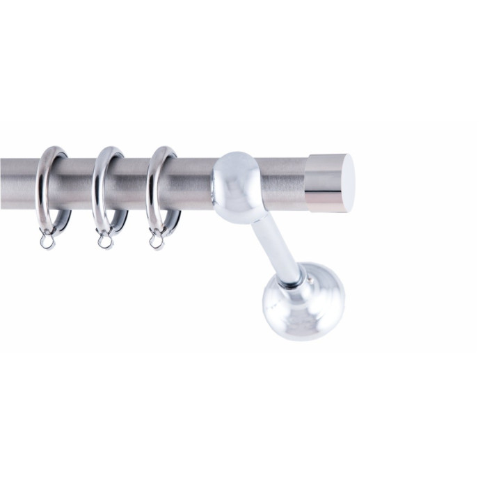 ΚΟΥΡΤΙΝΟΞΥΛΟ TAPA ΧΡΩΜΙΟ FRANS Φ25 ΝΙΚΕΛ ΜΑΤ ΜΕ ΧΡΩΜΙΟ