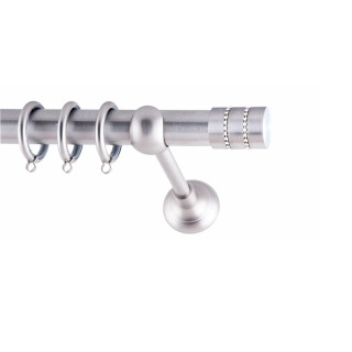 ΚΟΥΡΤΙΝΟΞΥΛΟ BAR STRASS FRANS Φ25 ΝΙΚΕΛ ΜΑΤ ΜΕ ΝΙΚΕΛ ΜΑΤ