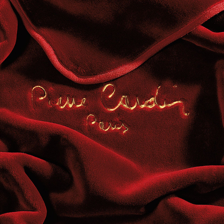 Κουβέρτα Βελουτέ Pierre Cardin King Size 240x260 Μπορντώ